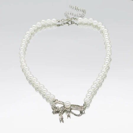 Colier de Dama 2540-96 Alb » Reina.Ro