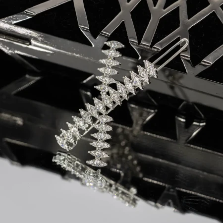 Clama de par 2540-11 Argintiu » Reina.Ro