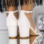 Sandale Dama cu Toc 3XKK123 Bej » Reina.Ro