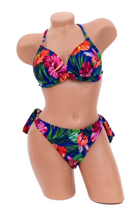 Costum de Baie Dama 2 Piese H19 Albastru Inchis » Reina.Ro