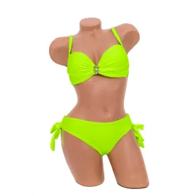 Costum de Baie Dama 2 Piese F105 Verde-XXX » Reina.Ro