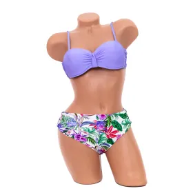 Costum de Baie Dama 2 Piese H25 Lila » Reina.Ro