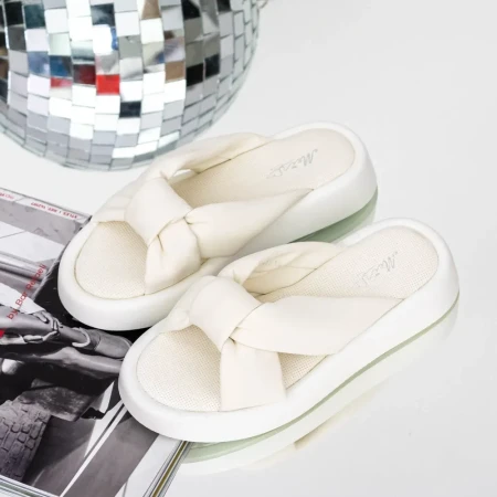 Papuci Dama 3Y18 Alb » Reina.Ro