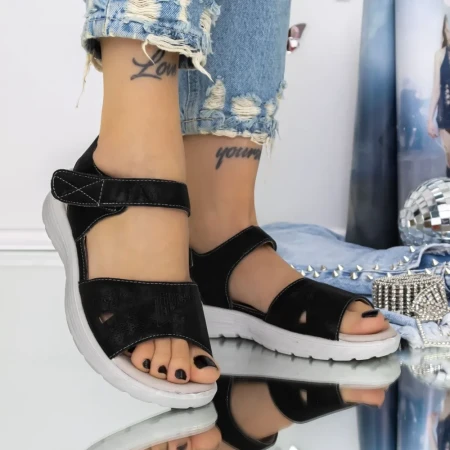 Sandale Dama TLH13 Negru » Reina.Ro