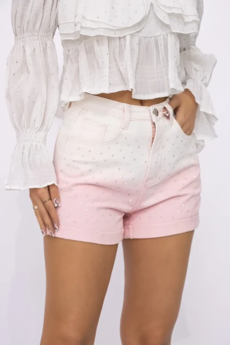 Blugi Scurti Dama TR446 Roz » Reina.Ro