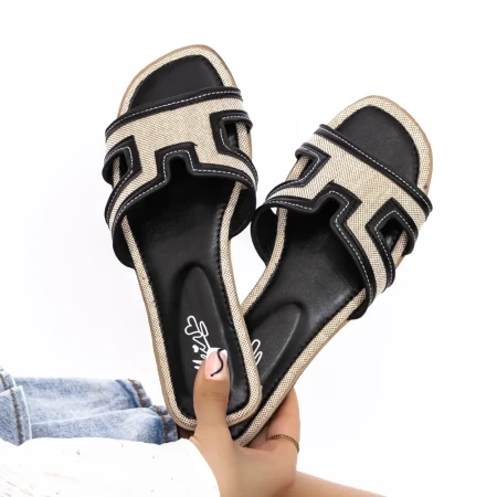 Papuci Dama 3Q8 Negru » Reina.Ro