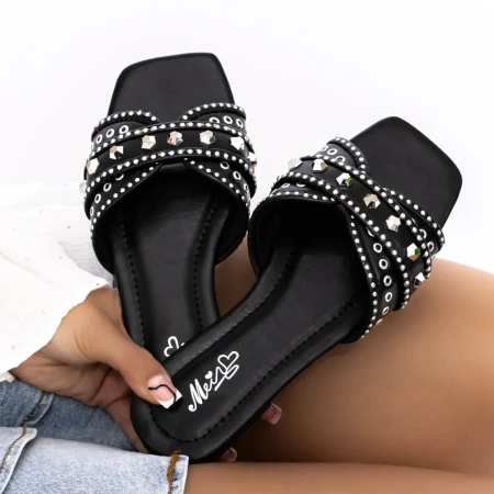 Papuci Dama 3Q10 Negru » Reina.Ro