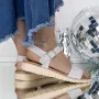 Sandale Dama cu Talpa Joasa 3GZ28 Gri » Reina.Ro