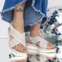 Sandale Dama cu Talpa Joasa 3GZ26 Gri » Reina.Ro