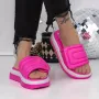 Papuci Dama cu Talpa Joasa 3GH22 Fucsia » Reina.Ro