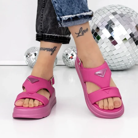 Sandale Dama cu Platforma 3HXS78 Roz » Reina.Ro