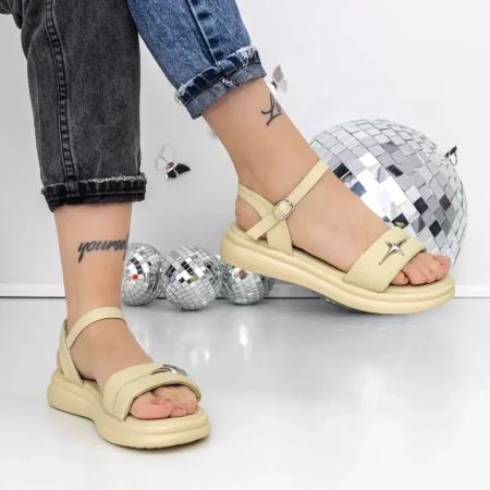 Sandale Dama cu Talpa Joasa 3AW292 Verde » Reina.Ro