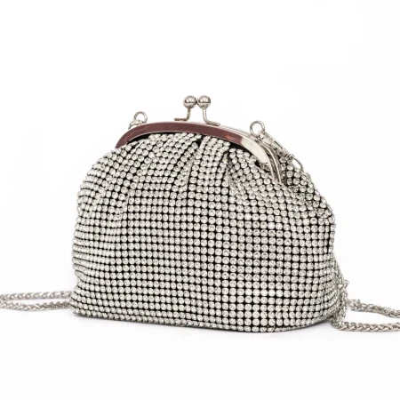 Geanta de mana BA015 Argintiu » Reina.Ro