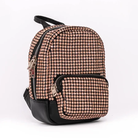 Rucsac Dama 963 Negru-Champagne » Reina.Ro
