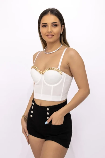 Top Dama 8052 Alb » Reina.Ro