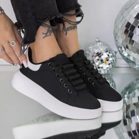 Sneakers Dama 8923 Negru » Reina.Ro