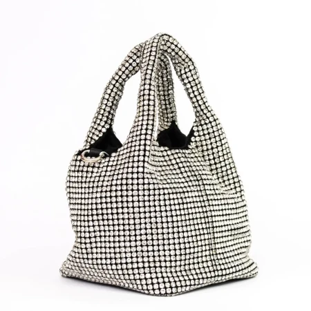 Geanta de mana BA01 Argintiu » Reina.Ro