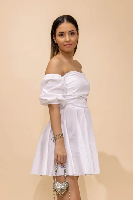 Rochie Dama 6158 Alb » Reina.Ro