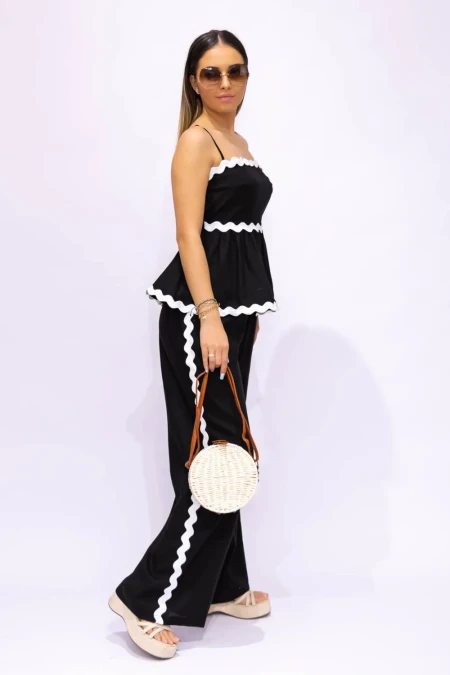 Compleu Dama 2 Piese 6226-7 Negru » Reina.Ro