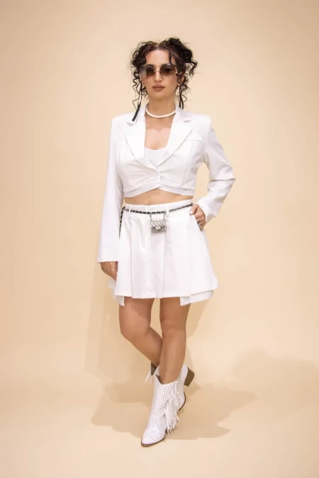 Compleu Dama 2 Piese 3758-1 Alb » Reina.Ro