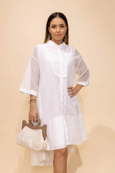 Rochie Dama M80001 Alb » Reina.Ro