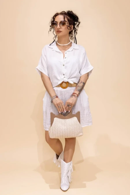 Camasa Dama 89390 Alb » Reina.Ro