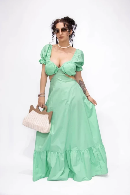 Rochie Dama L303-7098 Verde » Reina.Ro