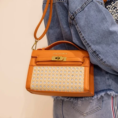 Geanta de mana EC6070 Portocaliu » Reina.Ro