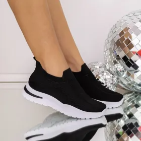 Pantofi Sport Dama 3YAN1 Negru-Alb | Mei » Reina.Ro