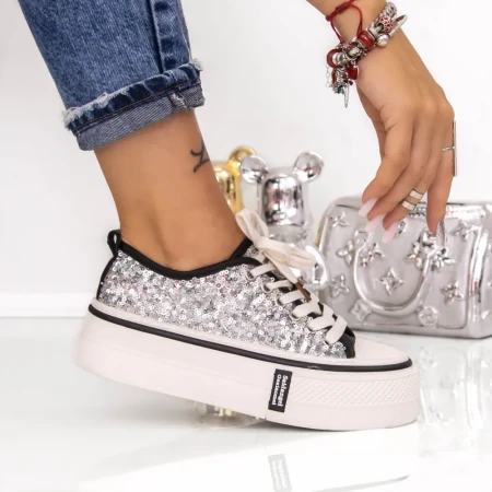 Tenisi Dama 666-8 Argintiu | Mei » Reina.Ro