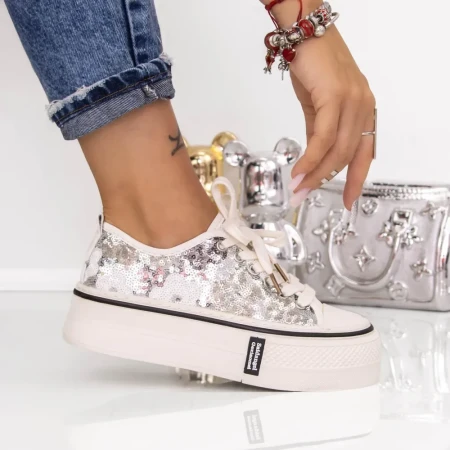 Tenisi Dama 666-10 Argintiu | Mei » Reina.Ro