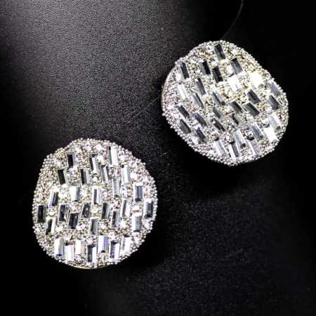 Cercei de Dama E007 Argintiu | Mei » Reina.Ro