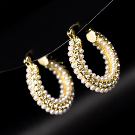 Cercei de Dama E042 Auriu | Mei » Reina.Ro