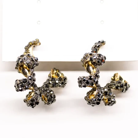 Cercei de Dama E004 Negru | Mei » Reina.Ro