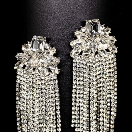 Cercei de Dama E030 Argintiu | Mei » Reina.Ro