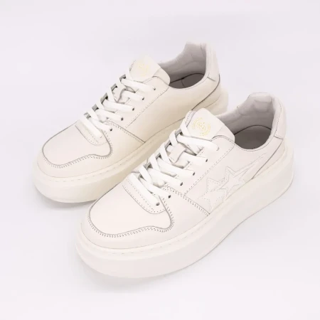 Pantofi Sport Barbati din piele naturala 3239 Alb | Adva... » Reina.Ro