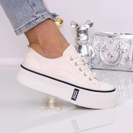 Pantofi Sport Dama cu Platforma 3AL20 Roz | Mei » Reina.Ro