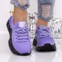 Pantofi Sport Dama cu Platforma 3AL21 Mov | Mei » Reina.Ro