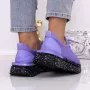 Pantofi Sport Dama cu Platforma 3AL21 Mov | Mei » Reina.Ro