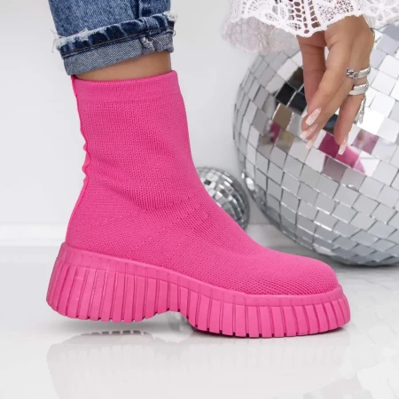 Ghete Dama cu Platforma 3AL51 Roz | Mei » Reina.Ro