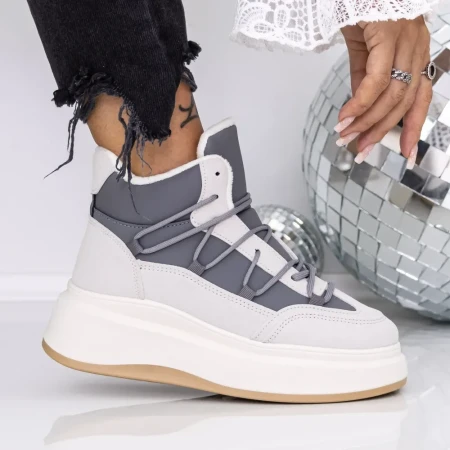 Ghete Dama 3AGZ108 Gri | Mei » Reina.Ro