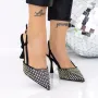 Pantofi Stiletto 3ADC72 Negru | Mei » Reina.Ro