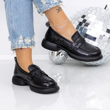 Pantofi Casual Dama 5128-1 Negru | Mei » Reina.Ro