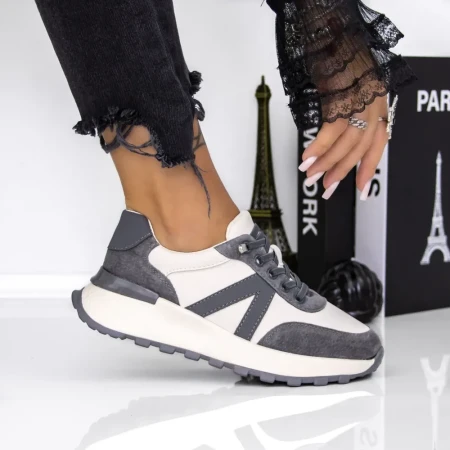 Sneakers Dama 9983 Gri | Mei » Reina.Ro