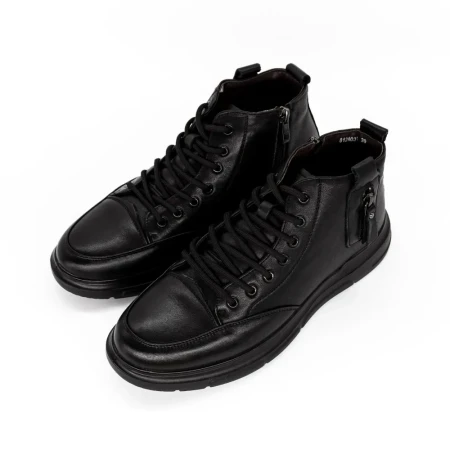 Ghete barbati din piele naturala 812A031 Negru | Advancer » Reina.Ro