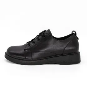 Pantofi Casual Dama din piele naturala 3706809 Negru | A... » Reina.Ro