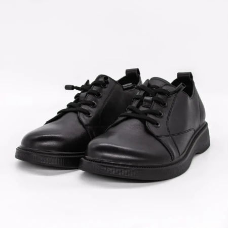 Pantofi Casual Dama din piele naturala 3706809 Negru | A... » Reina.Ro