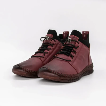 Ghete Dama din piele naturala 2061X Visiniu | Advancer » Reina.Ro