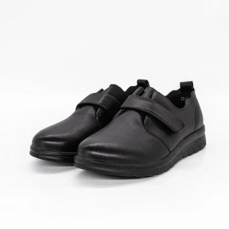 Pantofi Casual Dama din piele naturala 231150 Negru | Ga... » Reina.Ro