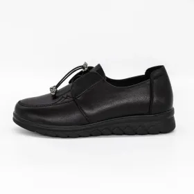 Pantofi Casual Dama din piele naturala 231152 Negru | Ga... » Reina.Ro